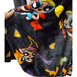 The Powerpuff Girls Halloween Soft Throw Blanket 50"x 70" Witches Devils Ghosts